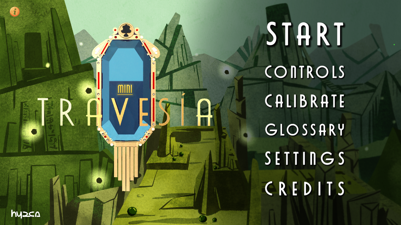 MiniTravesía's main menu